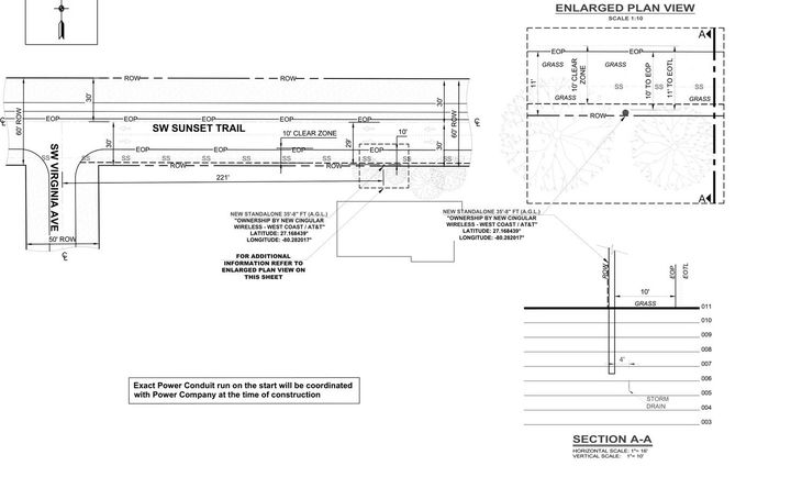 Telecom ROW Plan View